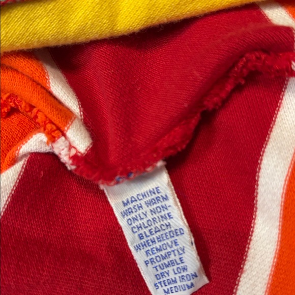 Polo Ralph Lauren red stripe rugby polo blue collar XL preppy vintage Y2K cotton - Picture 7 of 9